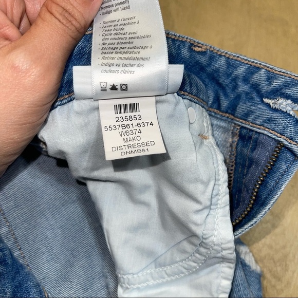 Paige Sarah Slim Ripped Hem Mako Jeans Sz 30 - Picture 6 of 9